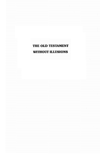 Cover image: The Old Testament Without Illusions 9781606080443