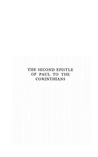 Cover image: The Second Epistle of Paul to the Corinthians 9781606080665