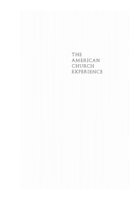 Cover image: The American Church Experience 9781606080863