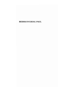 Cover image: Rediscovering Paul 9781606081136