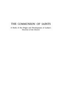 Cover image: The Communion of Saints 9781606083093