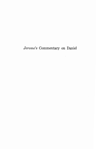 Imagen de portada: Jerome's Commentary on Daniel 9781606083758