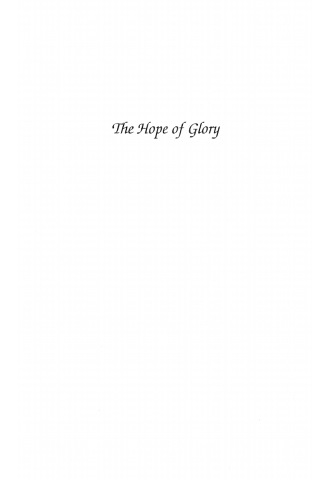 Imagen de portada: The Hope of Glory 9781606084120