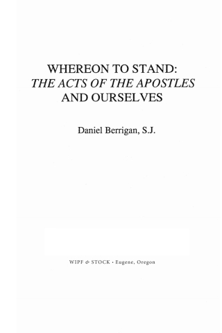 Cover image: Whereon to Stand 9781606084687