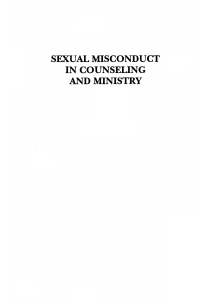 Cover image: Sexual Misconduct in Counseling and Ministry 9781606085066