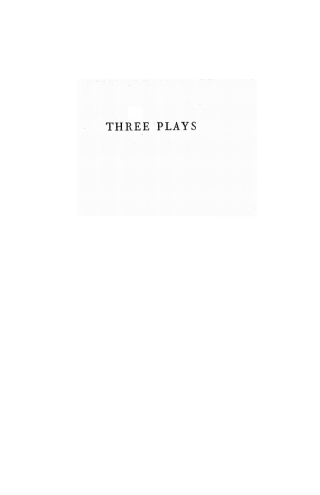Cover image: Three Plays 9781606085226