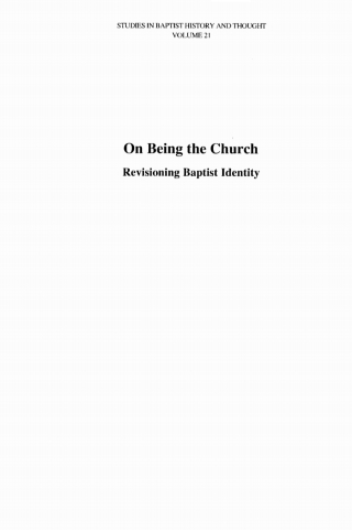 Cover image: On Being the Church 9781606085981