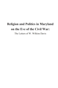 Cover image: Religion and Politics in Maryland on the Eve of the Civil War 9781606086339