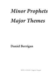 Cover image: Minor Prophets, Major Themes 9781606086346