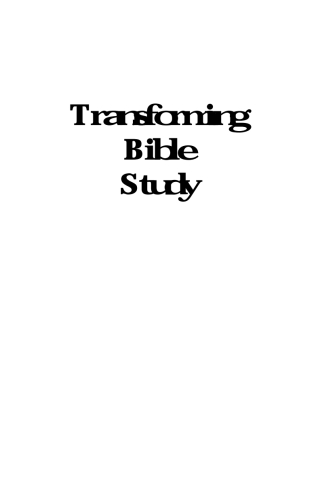 Cover image: Transforming Bible Study 9781606086650