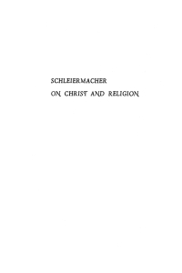 Cover image: Schleiermacher on Christ and Religion 9781606088371