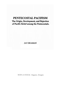 Cover image: Pentecostal Pacifism 9781606088739