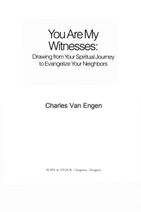 Imagen de portada: You Are My Witnesses 9781608990474
