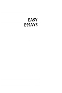 Cover image: Easy Essays 9781608990627