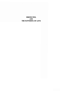 صورة الغلاف: Simone Weil and The Suffering of Love 9781608990948