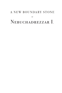Imagen de portada: A New Boundary Stone of Nebuchadrezzar I from Nippur with a Concordance of Proper Names and a Glossary of the Kudurru Inscriptions thus far Published 9781608990993