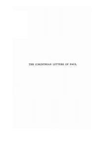 Cover image: The Corinthian Letters of Paul 9781608992881