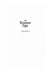 Imagen de portada: The Westminster Pulpit vol. II 9781608993116