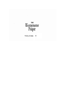 Imagen de portada: The Westminster Pulpit vol. V 9781608993147