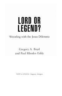 Cover image: Lord or Legend? 9781608999545