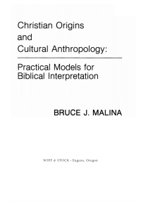 表紙画像: Christian Origins and Cultural Anthropology 9781608999774