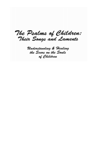 Cover image: The Psalms of Children 9781610970822