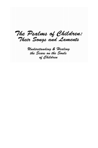 Imagen de portada: The Psalms of Children 9781610970822