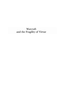 Cover image: Warcraft and the Fragility of Virtue 9781610970853