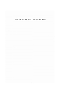 Omslagafbeelding: Parmenides and Empedocles 9781610971621