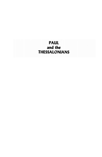 صورة الغلاف: Paul and the Thessalonians 9781610973557