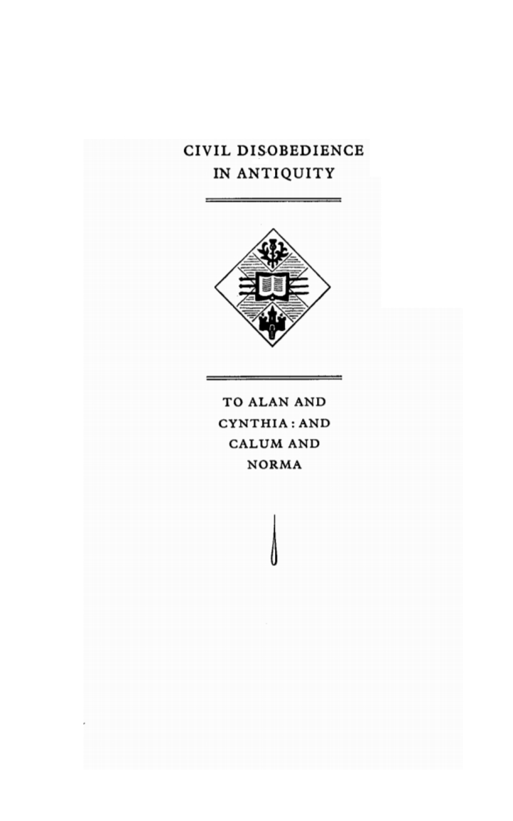 Civil Disobedience in Antiquity