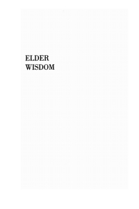 Cover image: Elder Wisdom 9781610975445