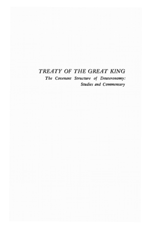 صورة الغلاف: Treaty of the Great King 9781610976985