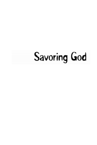 Cover image: Savoring God 9781610977111