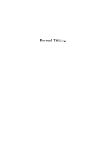 Cover image: Beyond Tithing 9781610977470