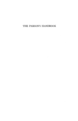 Imagen de portada: The Parson's Handbook, 12th Edition 9781610977616