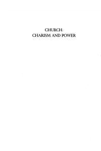 Cover image: Church: Charism and Power 9781610978316