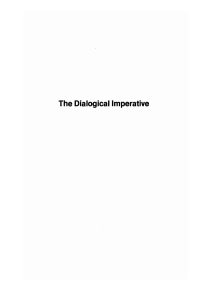 صورة الغلاف: The Dialogical Imperative 9781610978927