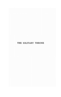 Cover image: The Solitary Throne 9781620320334