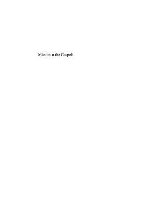 Cover image: Mission in the Gospels 9781620320815