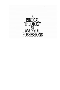 Imagen de portada: A Biblical Theology of Material Possessions 9781620321263