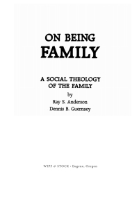 Cover image: On Being Family 9781620321669