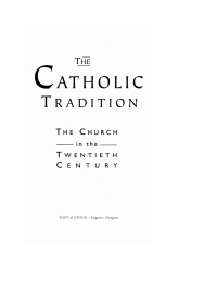 Cover image: The Catholic Tradition, Second Edition 9781620322352