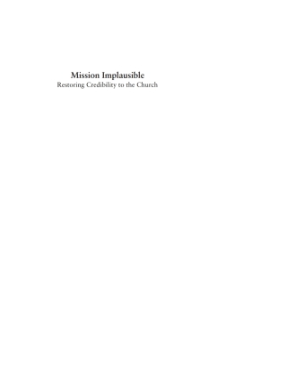Cover image: Mission Implausible 9781620323458