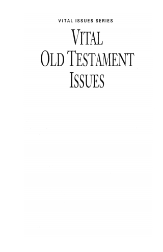 Imagen de portada: Vital Old Testament Issues 9781620327630