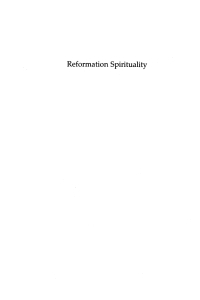 Cover image: Reformation Spirituality 9781620328309