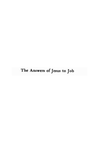 Imagen de portada: The Answer of Jesus to Job 9781620328323