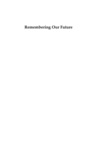 Imagen de portada: Remembering Our Future 9781620328354