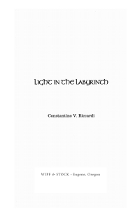 Cover image: Light in the Labyrinth 9781625640284