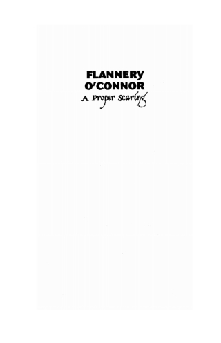 Cover image: Flannery O’Connor 9781625640253